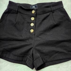 Black shorts size small